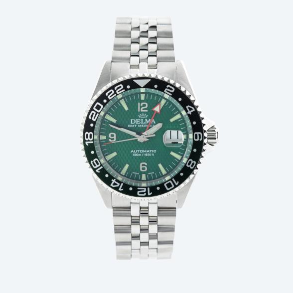 DELMA Herrenuhr "Santiago GMT Meridian" grün - 113683800000 - 1 - 588px