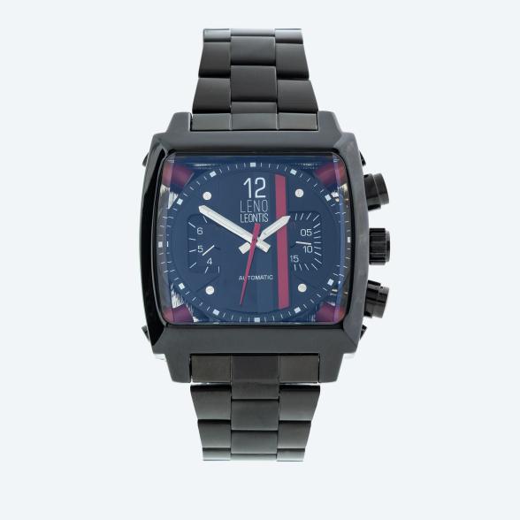 Leno Leontis Herren-Automatikuhr,  schwarz-rot - 113684700000 - 1 - 588px