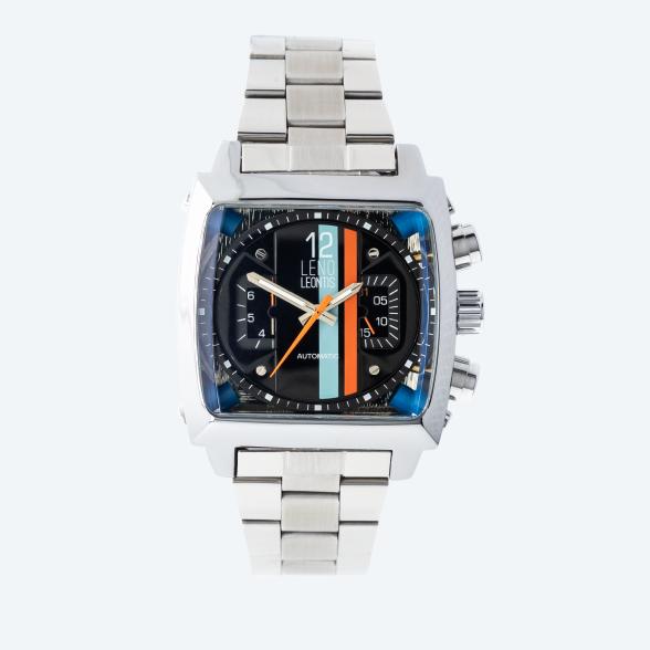 Leno Leontis Herren-Automatikuhr, blau-schwarz - 113685100000 - 1 - 588px