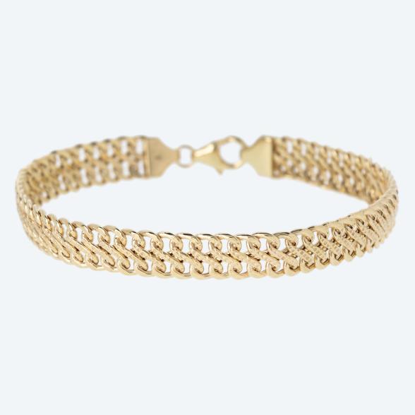 Achterpanzerarmband 375 Gelbgold, ca. 19 cm - 113690000000 - 1 - 588px