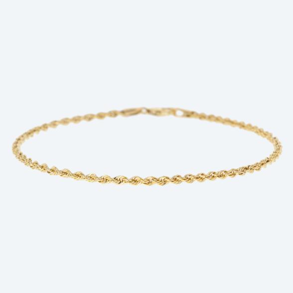 Kordelarmband 375 Gelbgold, ca. 19,5 cm - 113691400000 - 1 - 588px