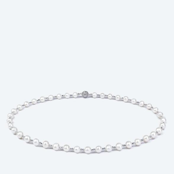 Collier Süßwasserzuchtperle rhodiniert - 113694200001 - 1 - 588px