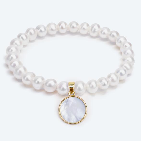 Armband Süßwasserzuchtperle, Perlmutt - 113694400000 - 1 - 588px