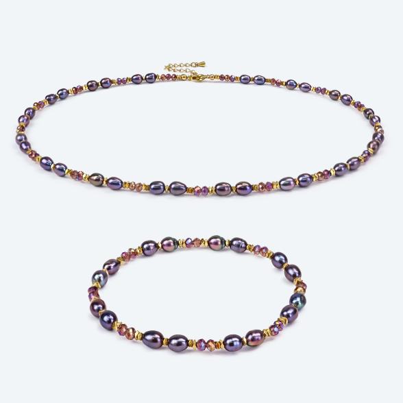 SET: Collier+Armband Süßwasserzuchtperlen - 113694900000 - 1 - 588px