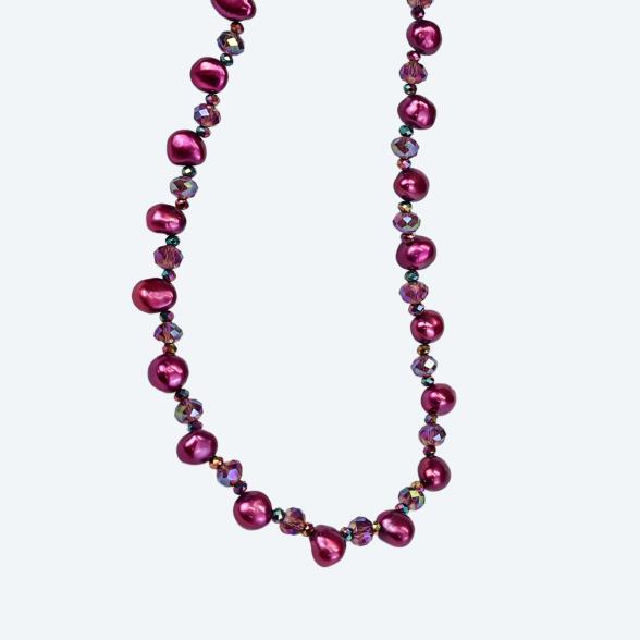 Collier Süßwasserzuchtperle bordeaux - 113695100000 - 1 - 588px