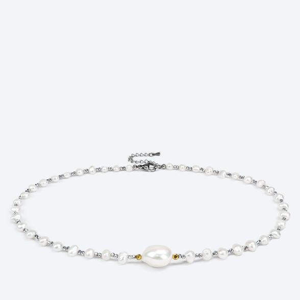 Collier Süßwasserzuchtperle, Hämatit - 113695300000 - 1 - 588px