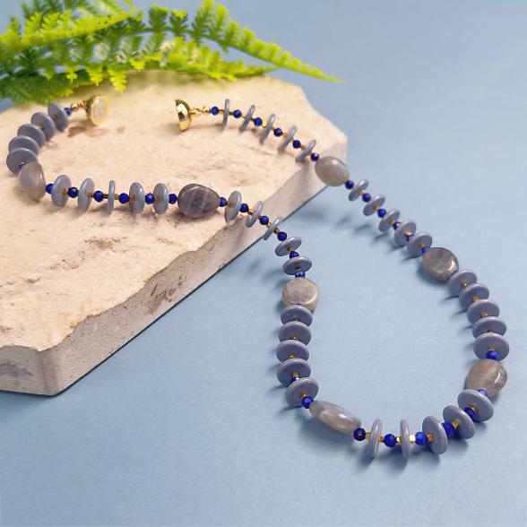 Collier Labradorit, Keramik Magnetverschluß - 113702500000 - 1 - 588px