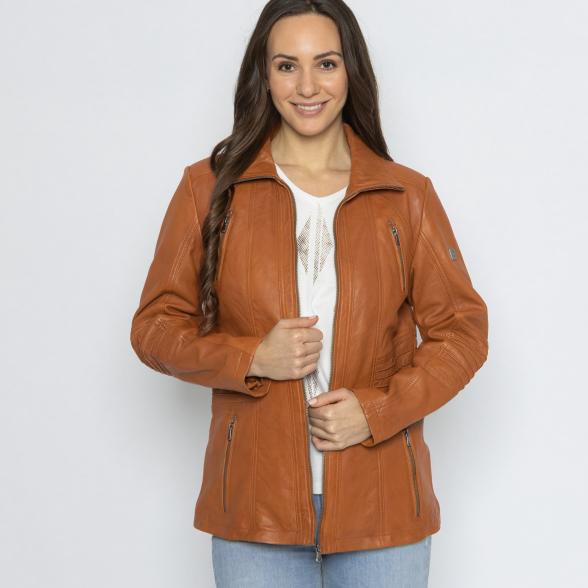 OTTO KERN Damen-Lederjacke cognac 38 - 113705200001 - 1 - 588px