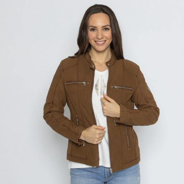 OTTO KERN Damen-Lederjacke braun 38 - 113705800001 - 1 - 588px