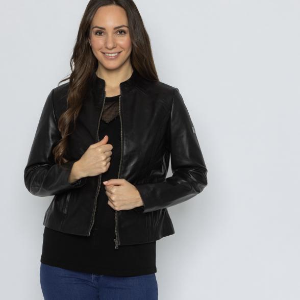 OTTO KERN Damen-Lederjacke schwarz 38 - 113706600001 - 1 - 588px