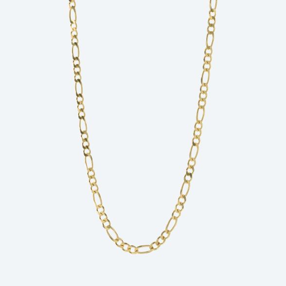 Figarokette 925 St. Silber vergoldet ca. 60 cm - 113729300000 - 1 - 588px