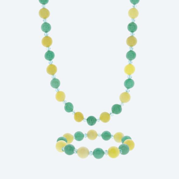 SET: Collier und Armband Aventurin, Lemon Jade - 113744200000 - 1 - 588px