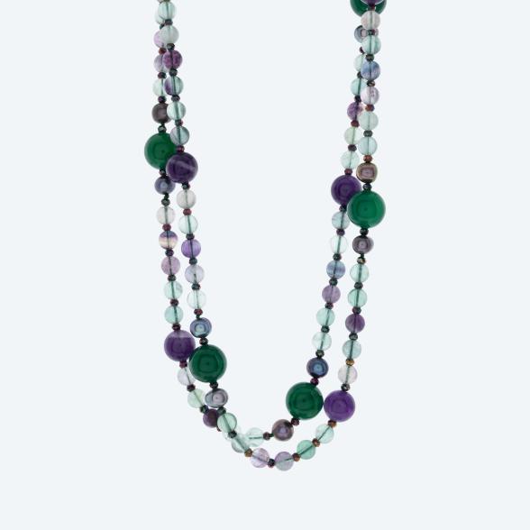 Collier Fluorit, Amethyst, Achat, SWZPerlen - 113746600000 - 1 - 588px