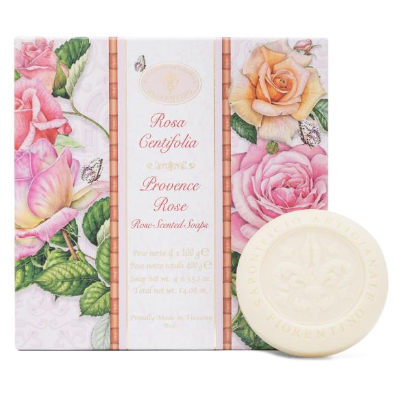 Fiorentino Hartseifen Set Rose Centifolia 4 x 100g - 113753000000 - 1 - 588px