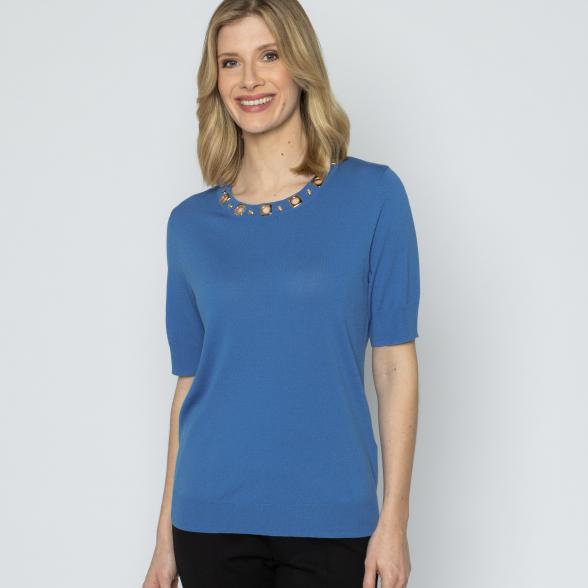 Christian Materne Damen-Strickpullover blau 36/38 - 113755800001 - 1 - 588px