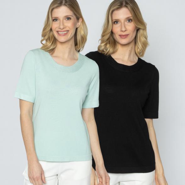 CHRISTIAN MATERNE 2er Set Pullover schwarz/mint 36/38 - 113755900001 - 1 - 588px