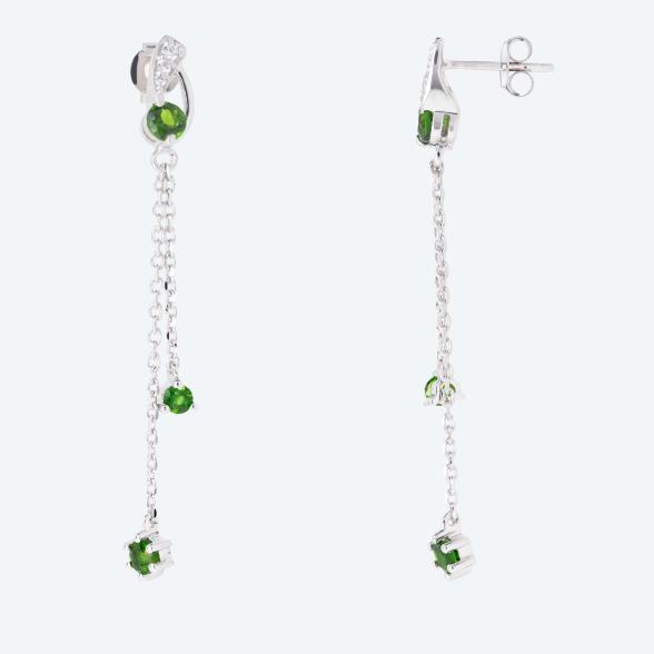 Ohrhänger 925 St. Silber rhodiniert Chromdiopsid - 113762700000 - 1 - 588px