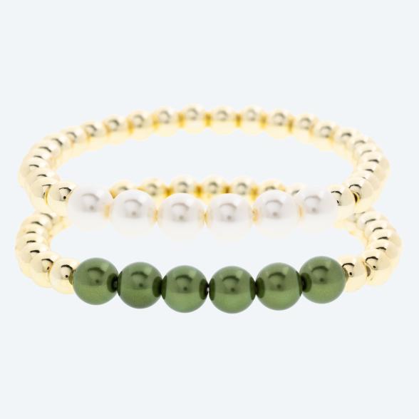 SET: 2x Armband Hämatit, Muschelkernperlen - 113770700000 - 1 - 588px