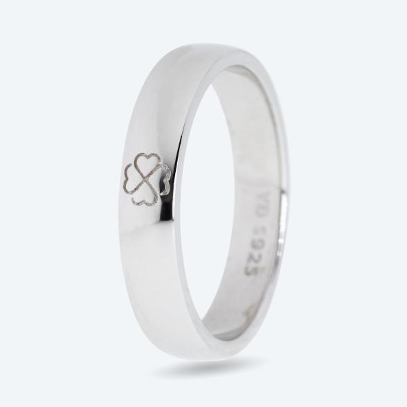 Ring 925 St. Silber rhodiniert Kleeblatt 17 - 113772100001 - 1 - 588px