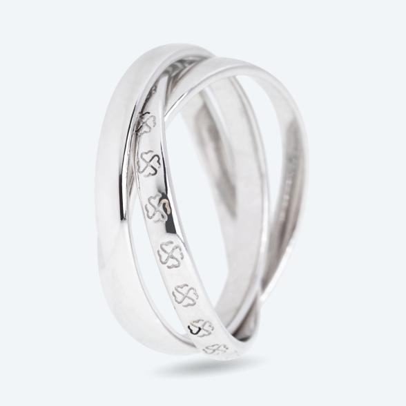 Ring 925 St. Silber rhodiniert Kleeblätter 17 - 113772200001 - 1 - 588px