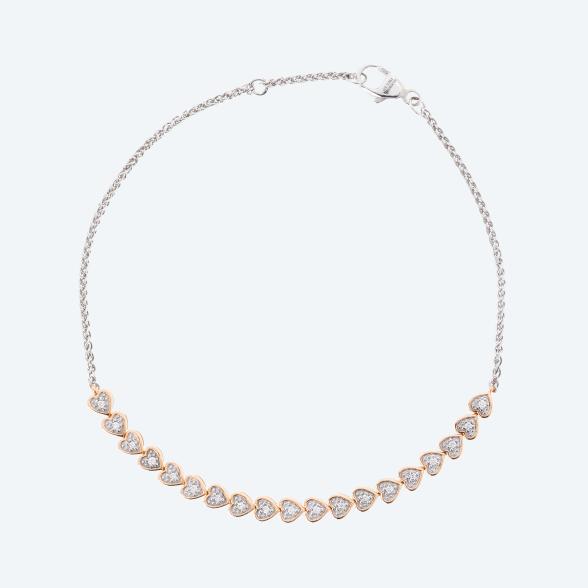 Herzarmband 925 Silber bicolor Kanada Brillanten - 113774500000 - 1 - 588px