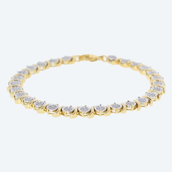 Armband 925 Silber vergoldet Kanada Brillanten - 113775100000 - 1 - 588px