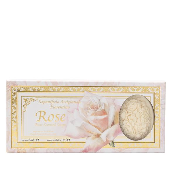 Fiorentino Hartseifen Set Rose 3 x 125g - 113778400000 - 1 - 588px