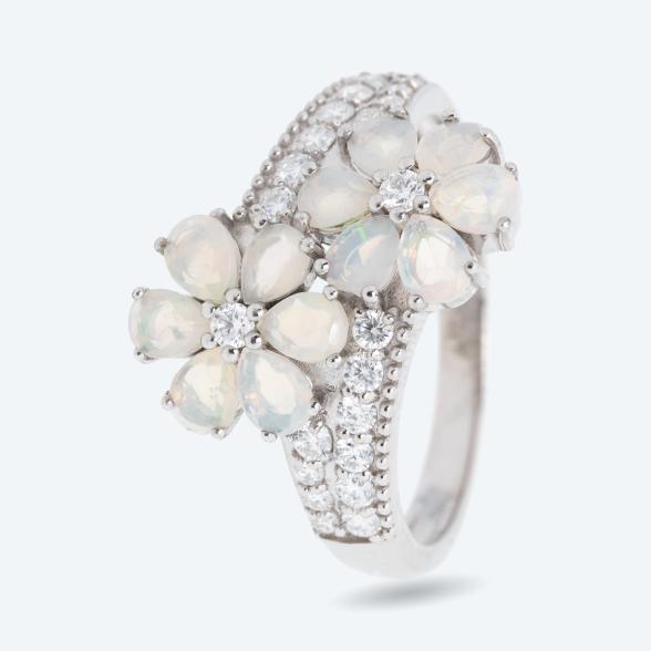 Christian Materne Ring 925 rhod. Äthiopischer Opal 16 - 113798800001 - 1 - 588px