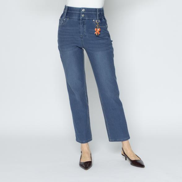 Zauberhose 'Miracle Shape' Regular 7/8 mittelblau 32/34 - 113800500001 - 1 - 588px