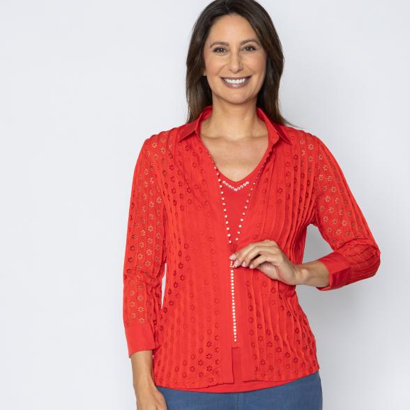 TRENDS by J. L. Blusenjacke mit Top rot 36/38 - 113802600001 - 1 - 588px
