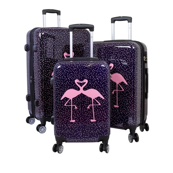 3-teiliges Polycarbonat-Kofferset 'Flamingo' - 113822500000 - 1 - 588px