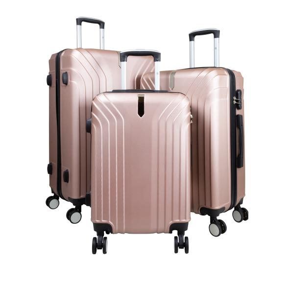 3-teiliges ABS-Kofferset 'Palma24' roségold - 113823300000 - 1 - 588px