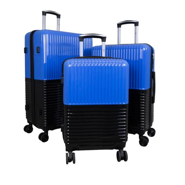 3-tlg. Hartschalen-Kofferset 'Riga' blau-schwarz - 113823800000 - 1 - 588px