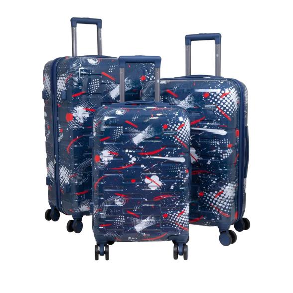 3-tlg. Poly-ABS-Kofferset 'Pescara' dunkelblau - 113823900000 - 1 - 588px