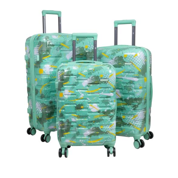 3-tlg. Poly-ABS-Kofferset 'Pescara' grün - 113824000000 - 1 - 588px