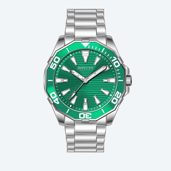 INVICTA Herrenuhr "Pro Diver" grün - 113829900000 - 1 - 588px