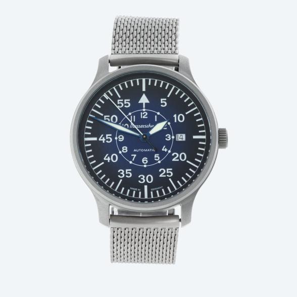 Messerschmitt Herren-Automatikuhr "ME42PIL" blau - 113841500000 - 1 - 588px