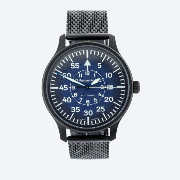 Messerschmitt Herren-Automatikuhr "ME42PIL" blau - 113841700000 - 1 - 588px