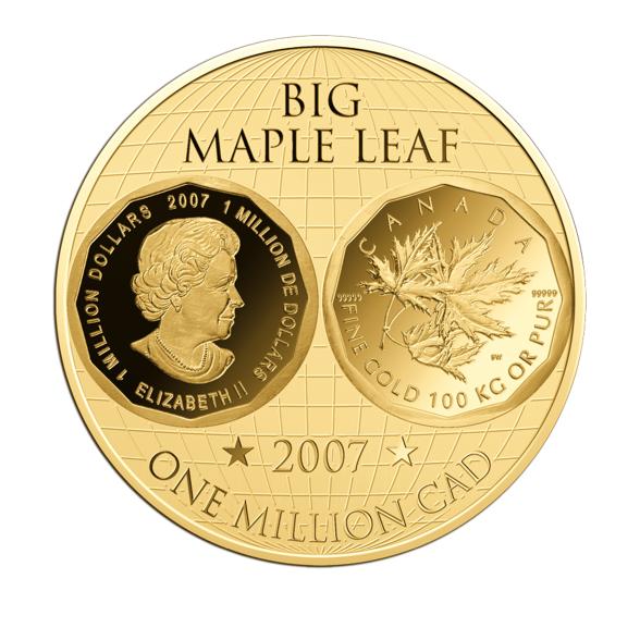 Goldmünze "Big Maple Leaf 2007" 1/200 oz. Feingold - 113842500000 - 1 - 588px