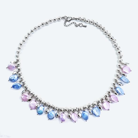 Collier Süßwasserzuchtperlen, Lavagestein, Hämatit - 113843600000 - 1 - 588px