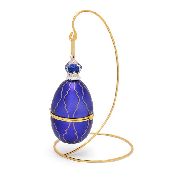 Blaues Schmuckei mit Halterung - 113849000000 - 1 - 588px