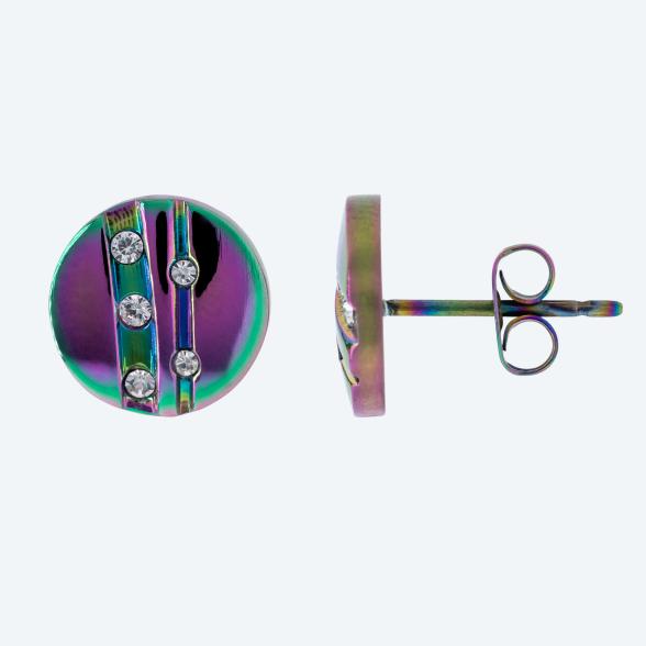 Ohrstecker Titan peacockfarbig Zirkonia - 113854100000 - 1 - 588px