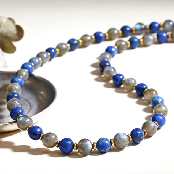 Collier Lapislazuli, Labradorit  Magnetverschluß - 113856000000 - 1 - 588px