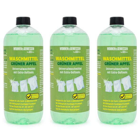 W&G Waschmittel 3 x 1 Liter Grüner Apfel - 113857900000 - 1 - 588px