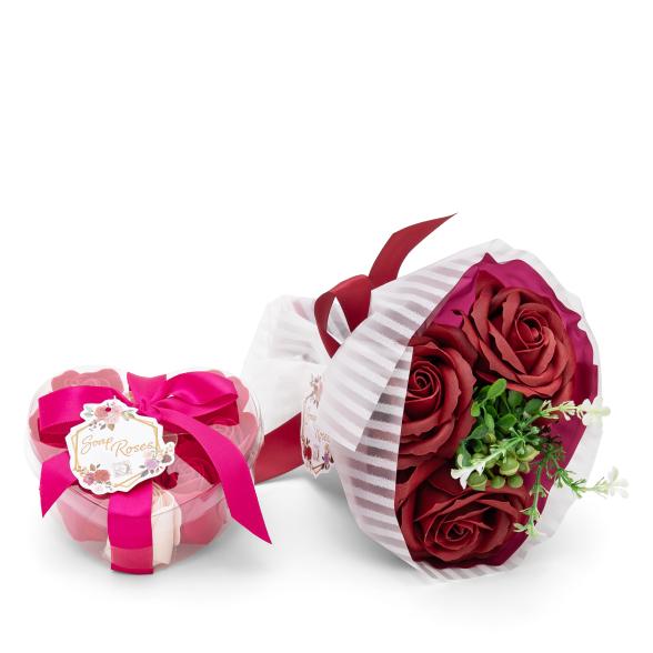 Set Baderosen Strauß + Herzbox rot - 113859300000 - 1 - 588px