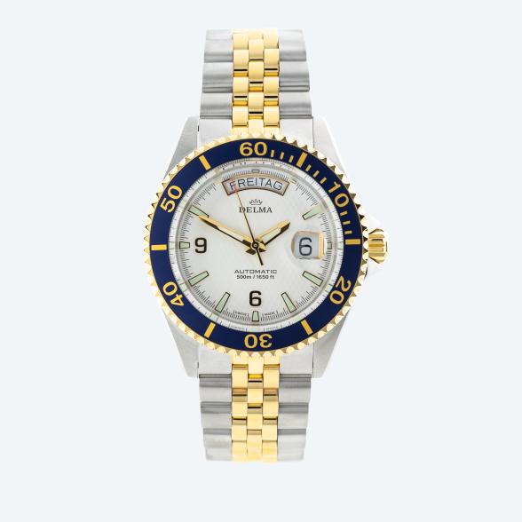 DELMA Automatikuhruhr "Santiago Day-Date" bicolor - 113865300000 - 1 - 588px