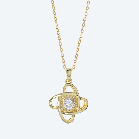 Anhänger mit Kette 925 St. Silber verg. Zirkonia - 113874500000 - 1 - 588px