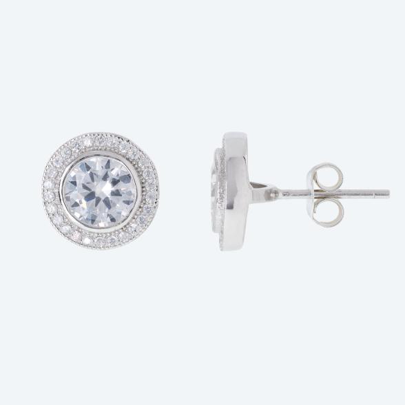 Ohrstecker 925 St. Silber rhodiniert Zirkonia - 113874900000 - 1 - 588px