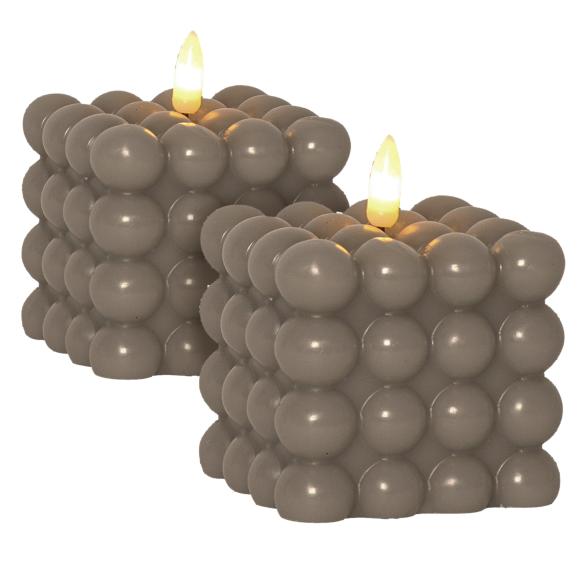 2 LED-Kerzen Bubble-Optik - 113884700000 - 1 - 588px