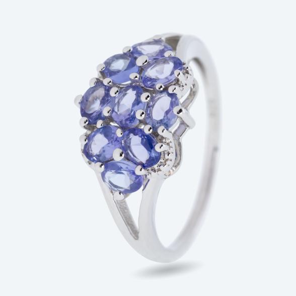 Ring 925 Silber rhodiniert Tansanit 17 - 113897200001 - 1 - 588px